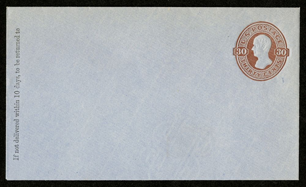 30c Alexander Hamilton stamped envelope