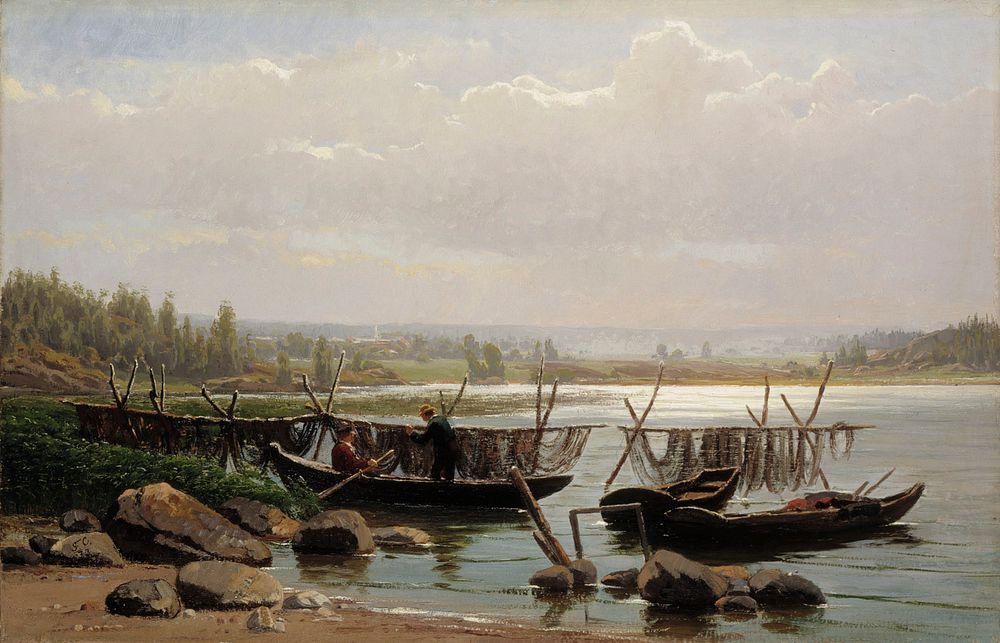 Aamutunnelma porvoon saaristosta, 1873