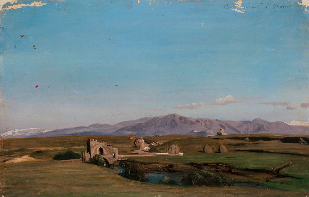 Landscape from italy, study, 1835 - 1853