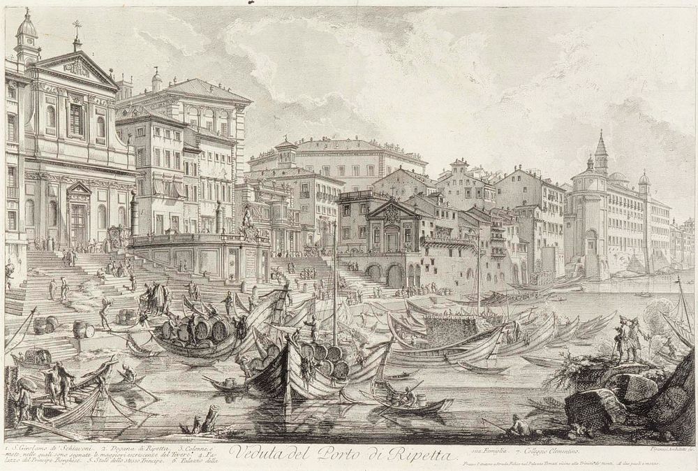 View of the porto di ripetta