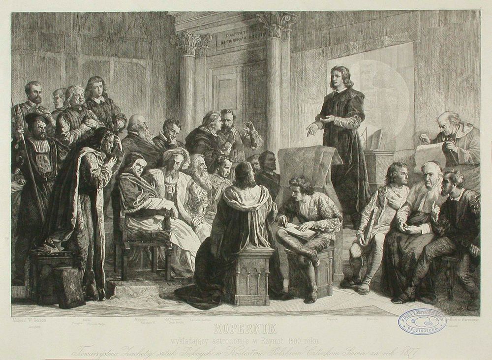 Kopernikus luennoi tähtitieteestä, 1877