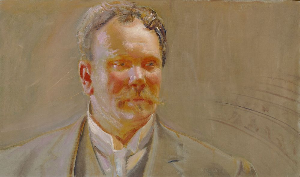 Portrait of professor e.n.setälä, 1911