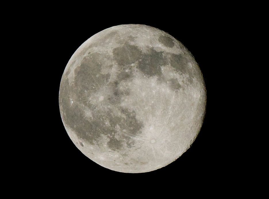 Near-full Moon over Joshua Tree National Park