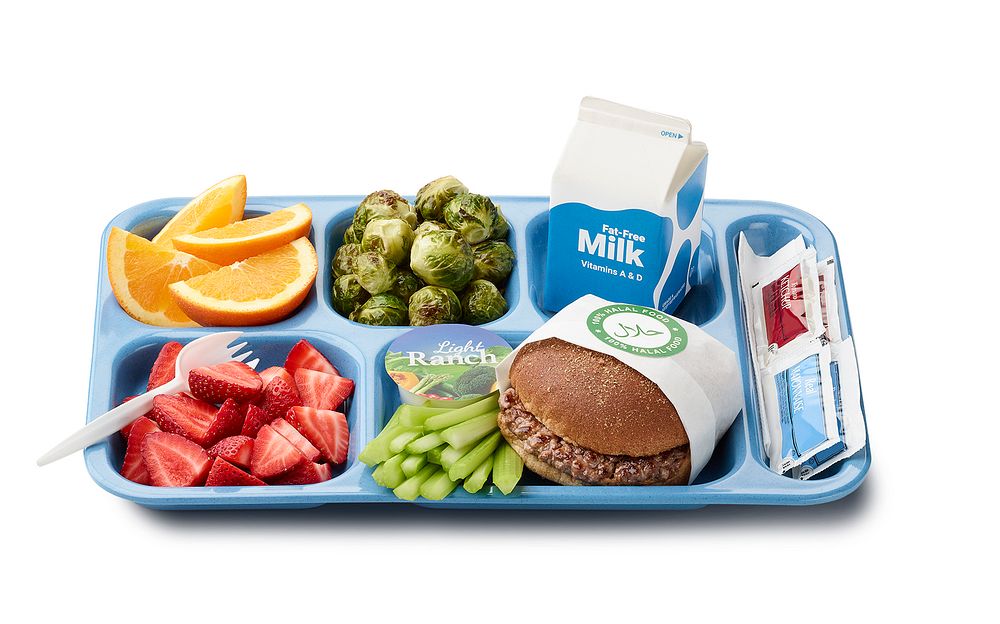 American school lunch tray.