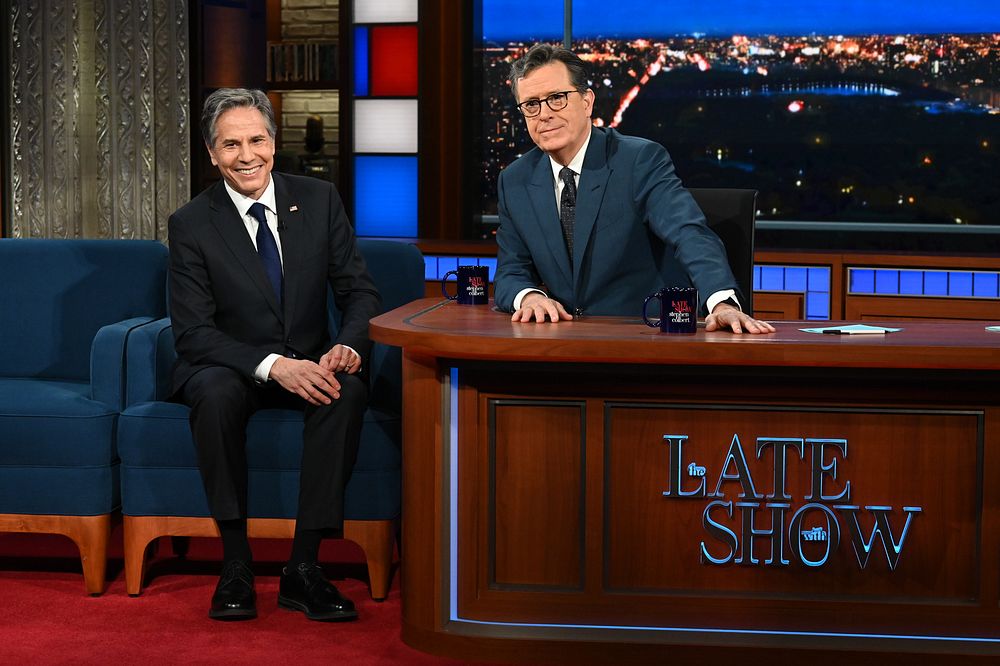 Secretary Blinken Joins The Late Show With Stephen ColbertSecretary of State Antony J. Blinken joins The Late Show with…