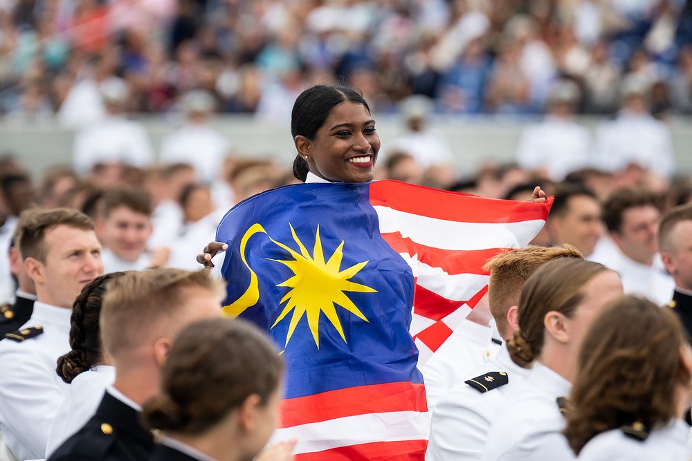 Interservice and international graduates are recognized during the U.S. Naval Academy commencement, Friday, May 27, 2022, at…