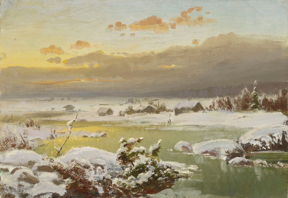 Winter landscape, 1878, Fanny Churberg