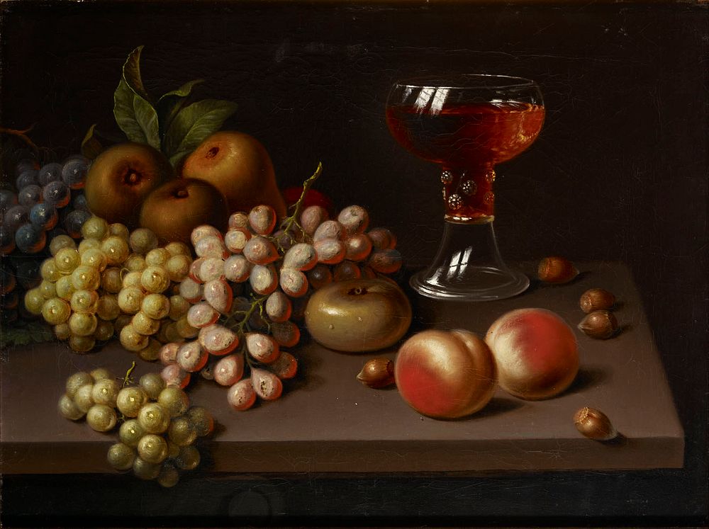 Still life with fruit, copy after jac. stockmann, Johan Erik Lindh