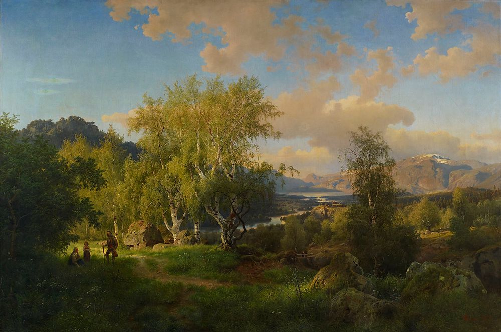 Landscape from ringerige, 1850, Hans Gude