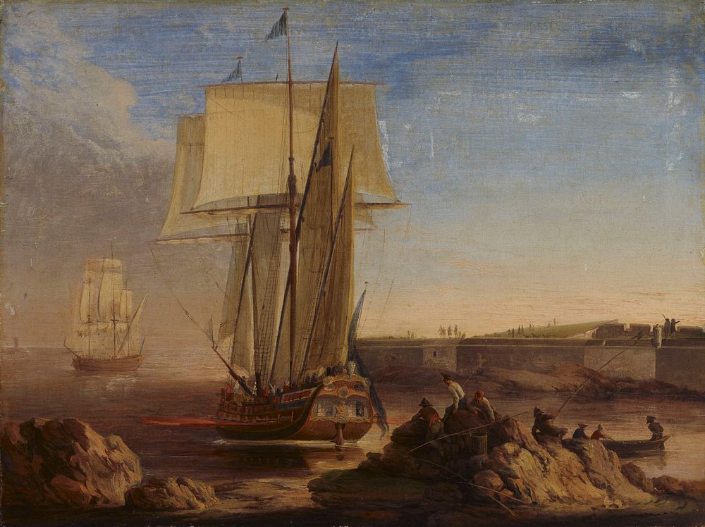 Ships in the kustaanmiekka strait, 1760 - 1765, Elias Martin