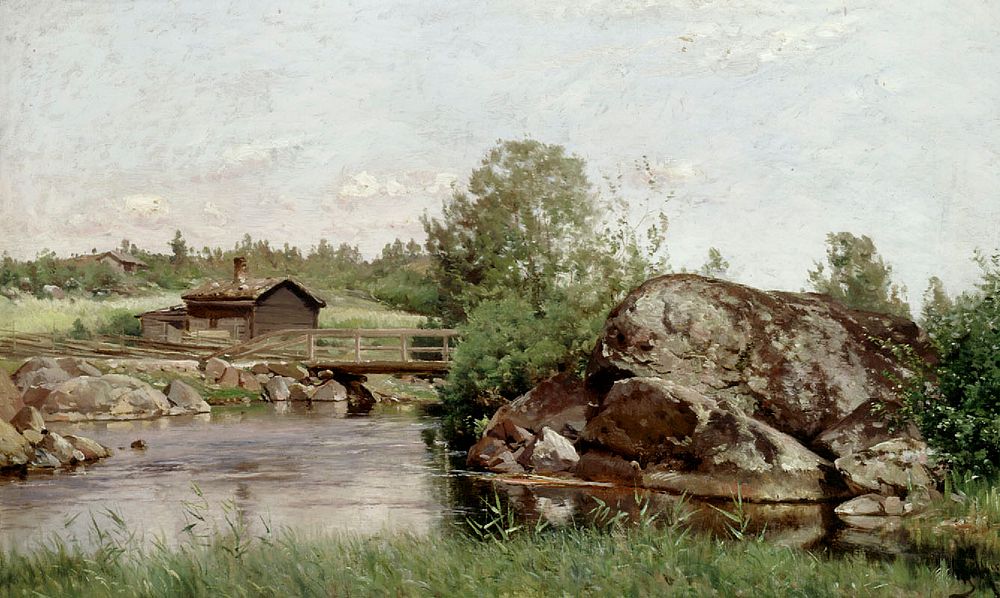 Stream landscape, 1894, Hjalmar Munsterhjelm