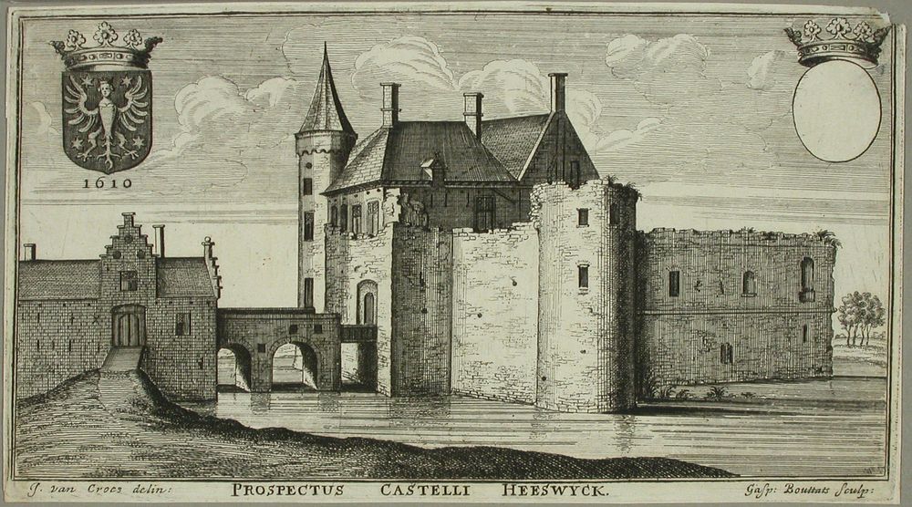 Prospectus castelli heeswyck, Caspar Bouttats