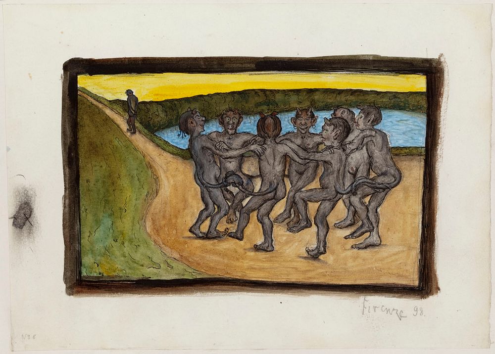 Round dance, 1898, by Hugo Simberg