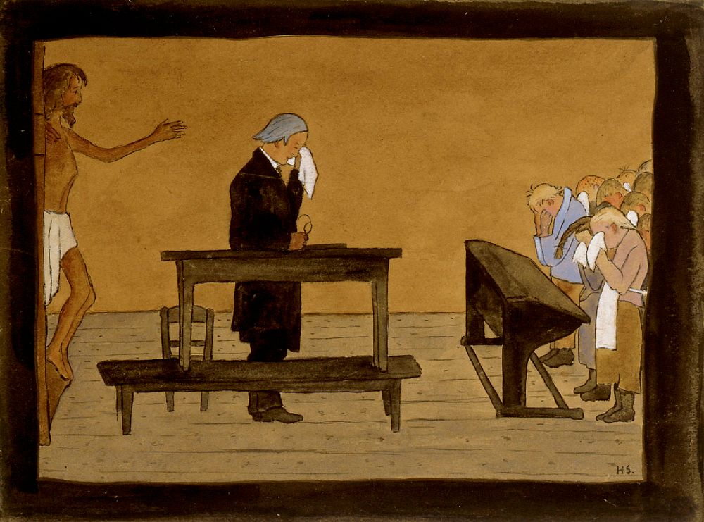 For thy sake ; for your sake, 1895, by Hugo Simberg