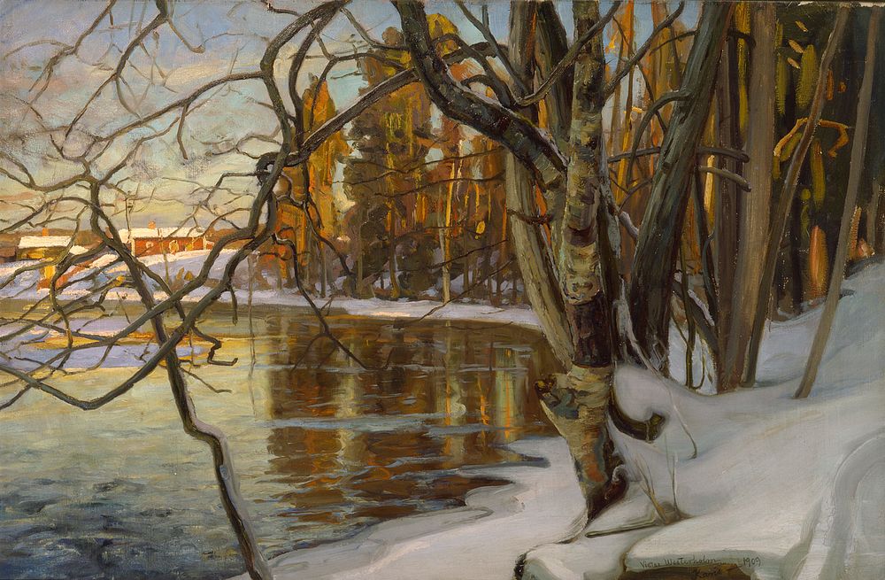 Winter sun, 1909, Victor Westerholm