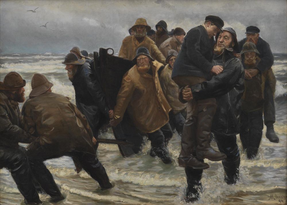 A Crew Rescued by Michael Ancher