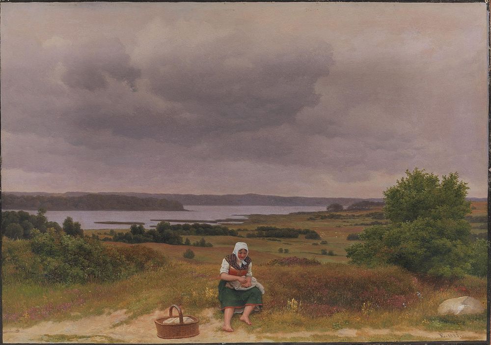 View of Lake Fire near Rudersdal, North Sealand by C.W. Eckersberg
