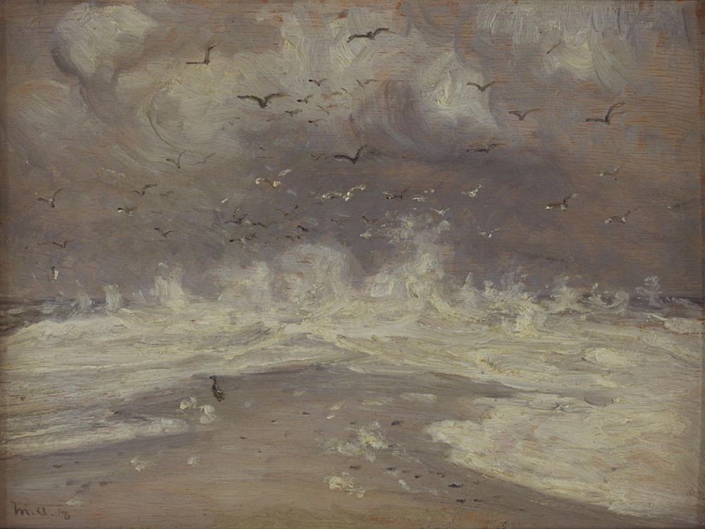 Stormy weather. Skagen branch by Michael Ancher
