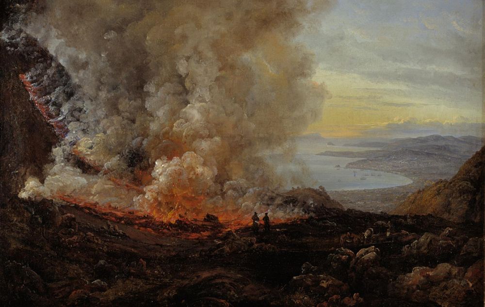 Eruption of Vesuvius by Johan Christian Claussen Dahl