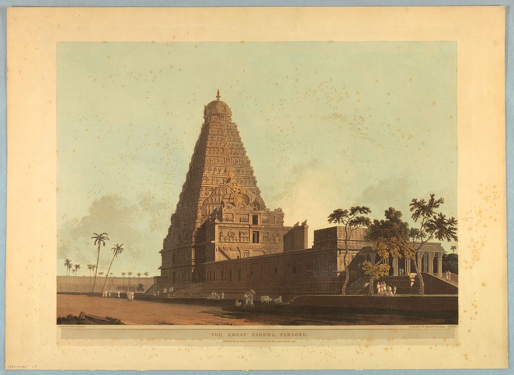 The Great Pagoda, Tanjore, from "Oriental Scenery: Twenty Four Views in Hindoostan", Thomas Daniell