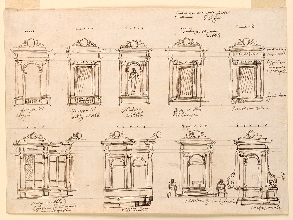 Windows, doors, church furniture, Giuseppe Barberi