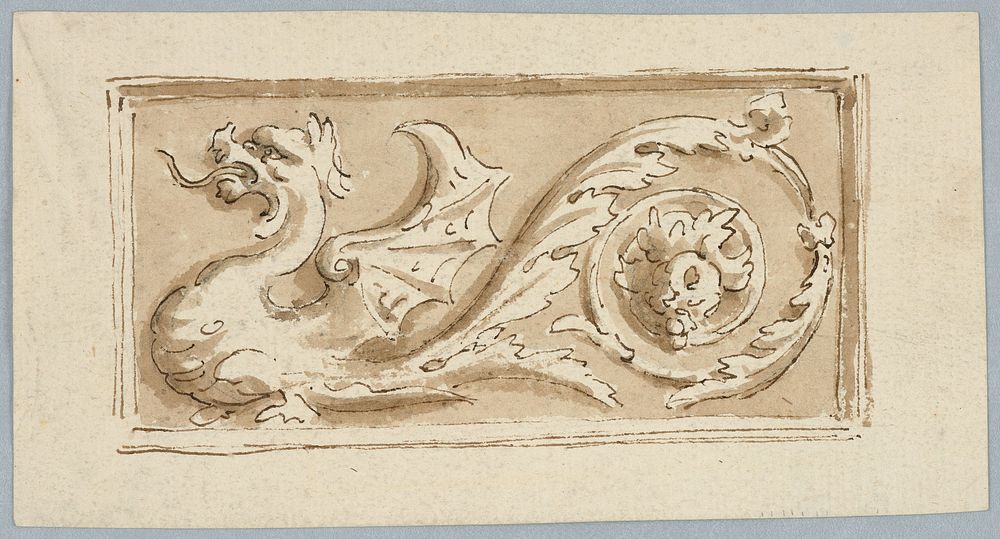 Design for the Decoration of an Oblong Panel