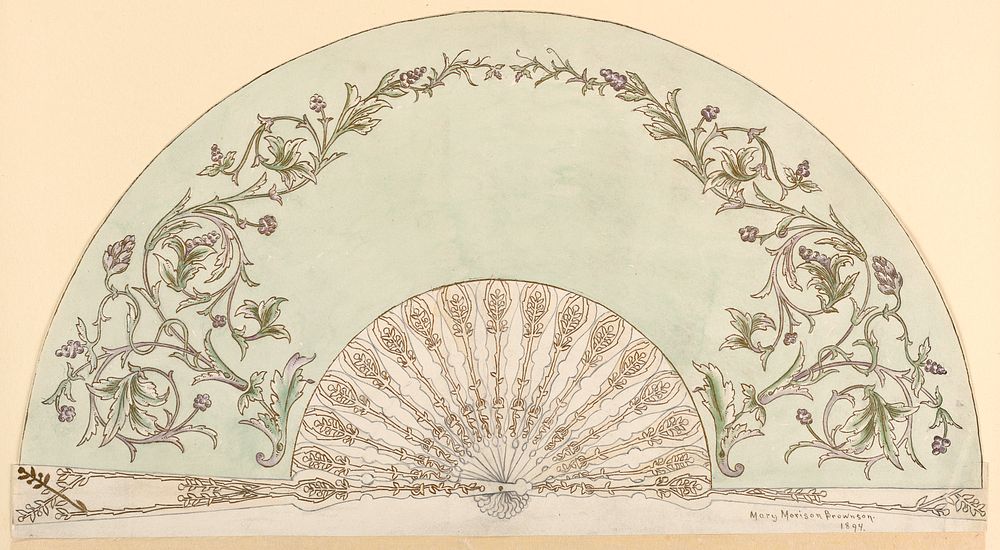 Design for a Fan, Mary Morison Brownson
