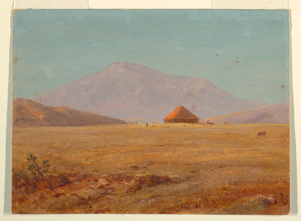 Ecuador ?, mountain plateau with hut, Frederic Edwin Church