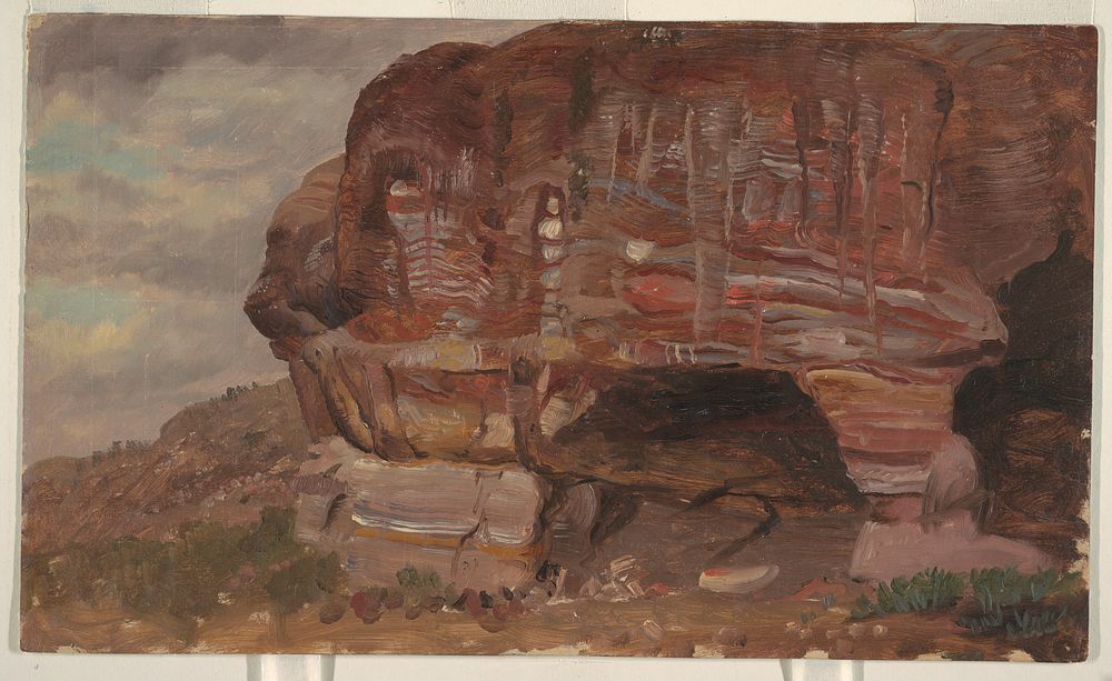 Study of a Zoomorphic Rock, Petra, Frederic Edwin Church