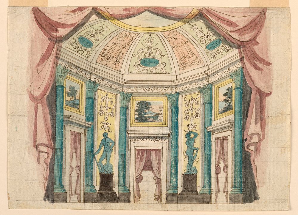 Stage Design, Interior of Palace Hall