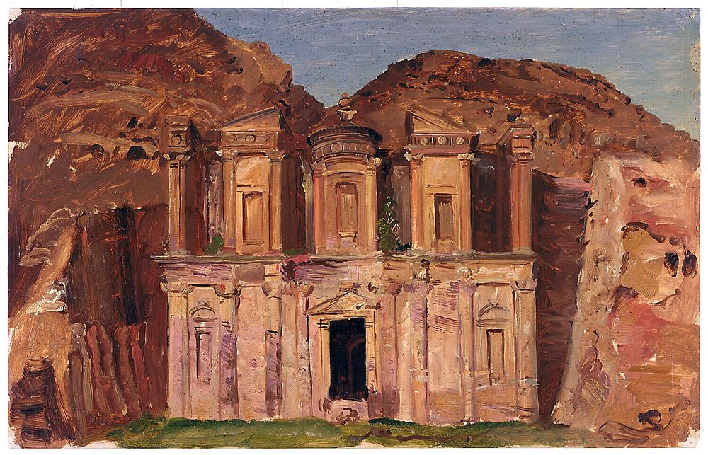 Ed Deir Rock Temple, Petra, Frederic Edwin Church