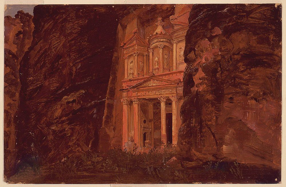 Al-Khazneh, Rock Tomb at Petra, Frederic Edwin Church