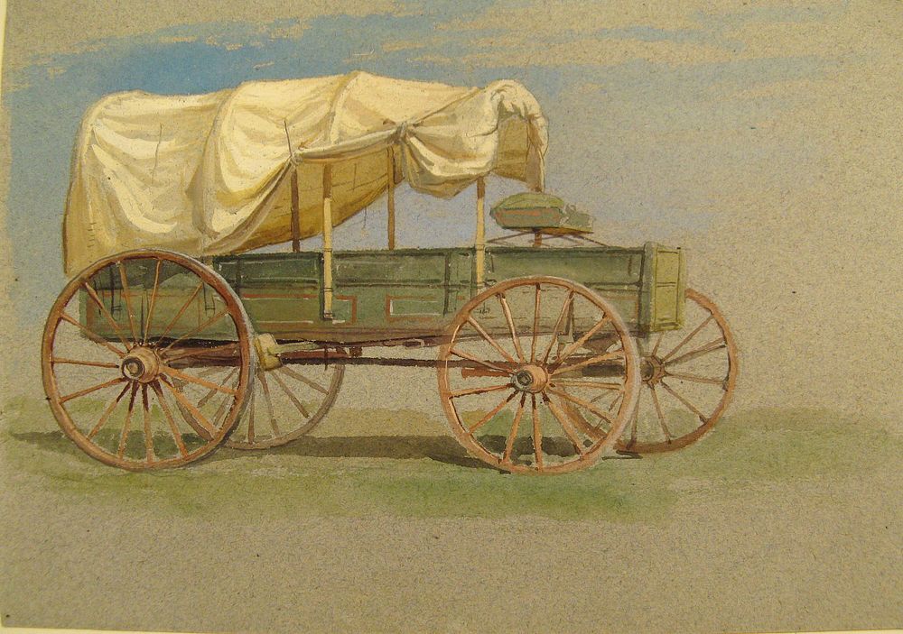 A Covered Wagon, Samuel Colman
