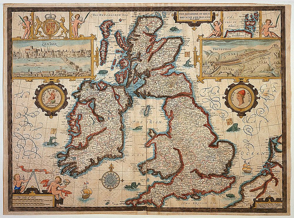 Map of the British Isles, John Speede