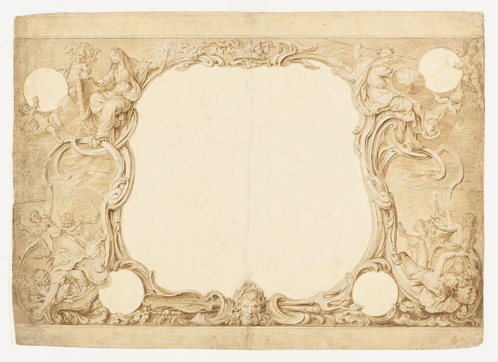 Design for an Ornamental Border Used for the Surround to the General Chart in John Pine's "Tapestry Hangings in the House of…
