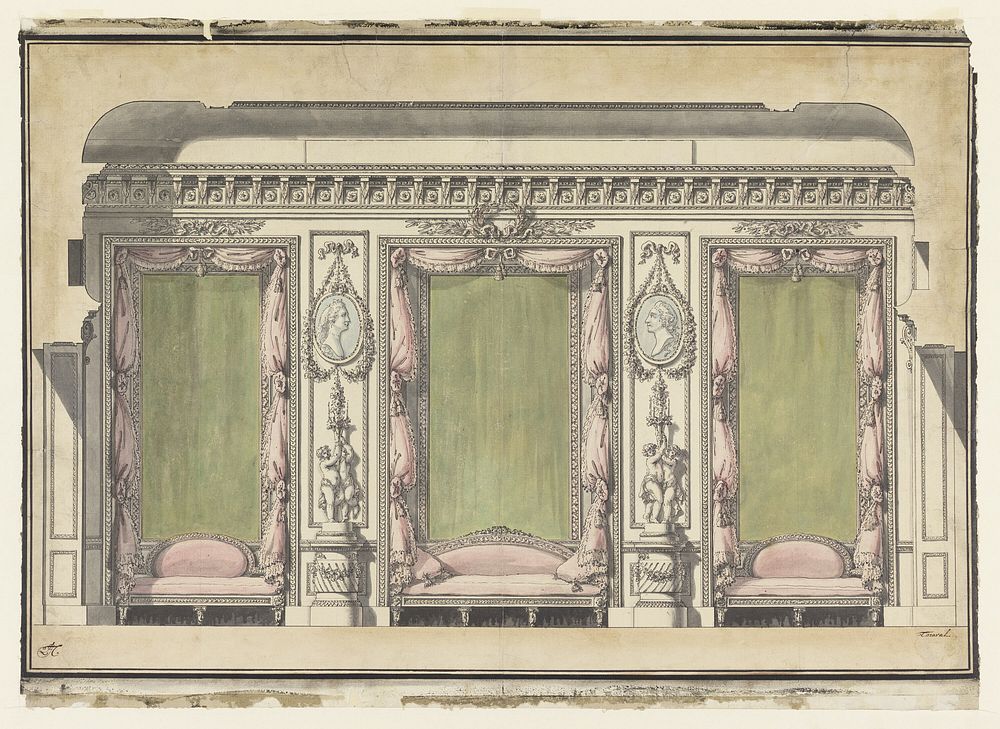 Wall Elevation for an Antechamber or Salon