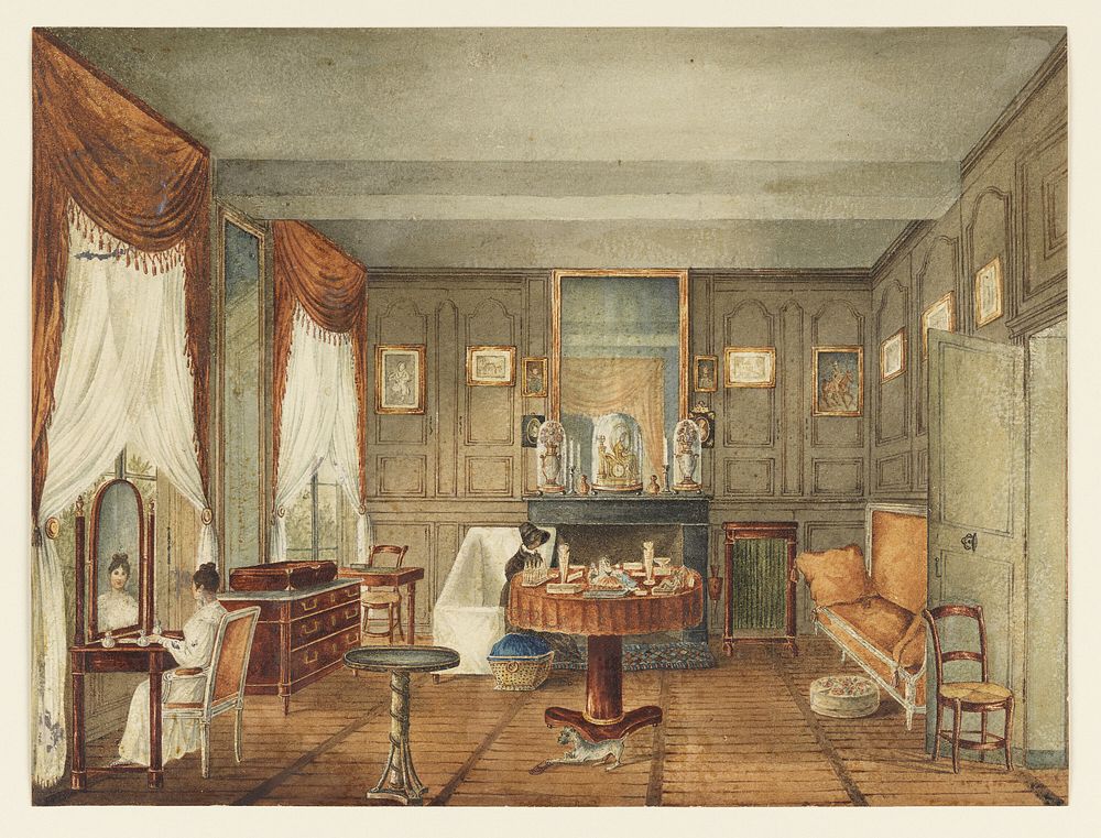 View of a Morning Room Interior