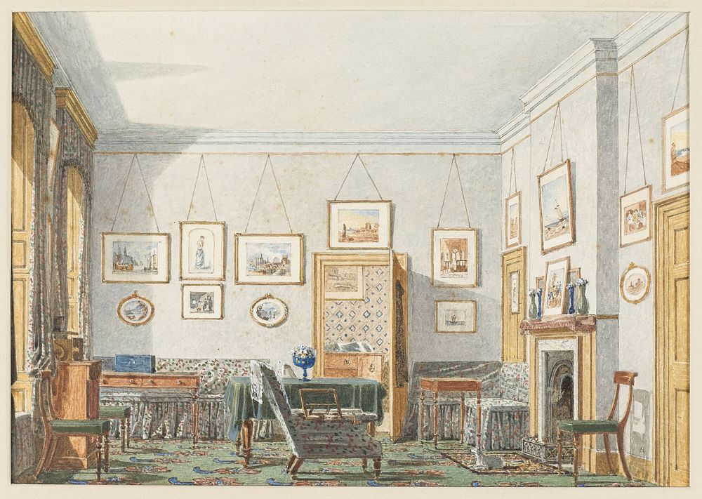 George James Drummond's Room at Oxford, 1853, George Pyne