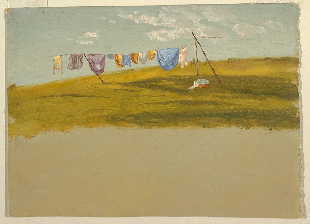 Laundry Hung Out to Dry, Frederic Edwin Church
