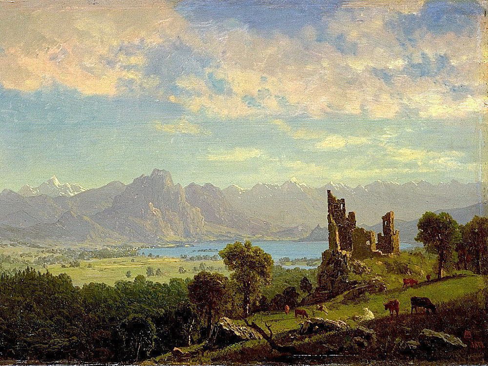 Scene in the Tyrol, Albert Bierstadt