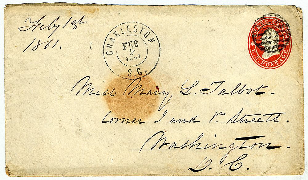 Confederate Cover with U. S. Postal Issue Used After Secession