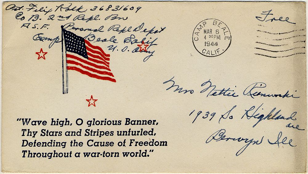 World War II Patriotic cover