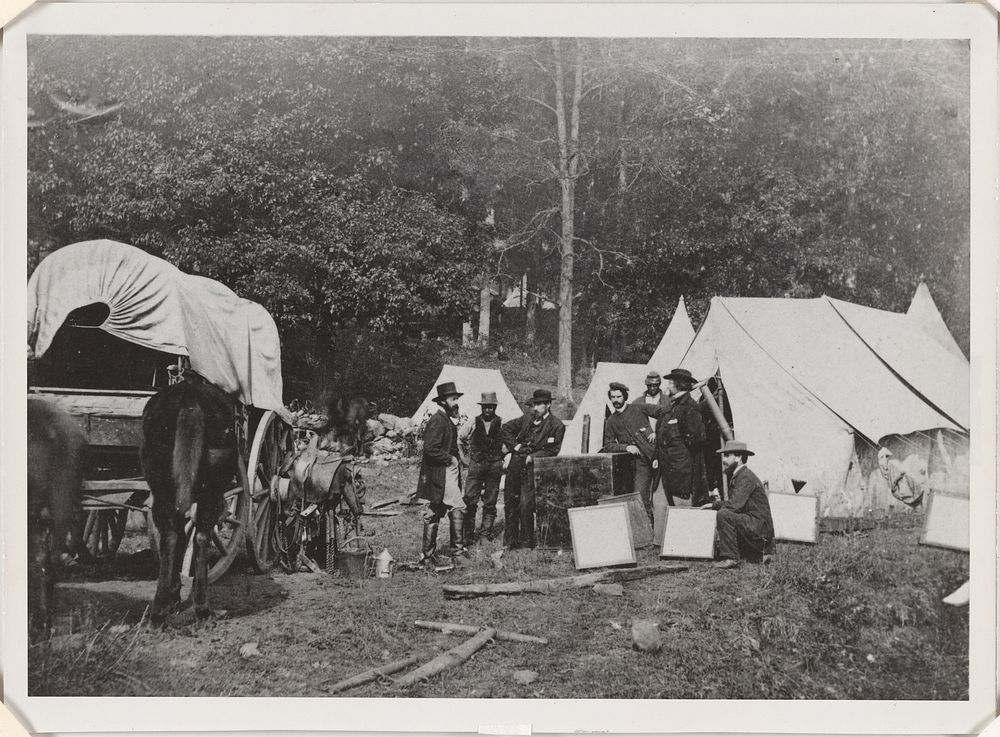 Mathew Brady, Silas Holmes, H. Hodges, E. T. Whitney and David Woodbury