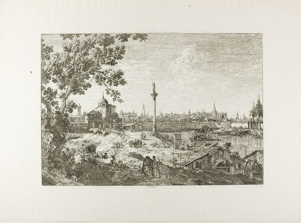 Imaginary View of Padua, from Vedute by Canaletto