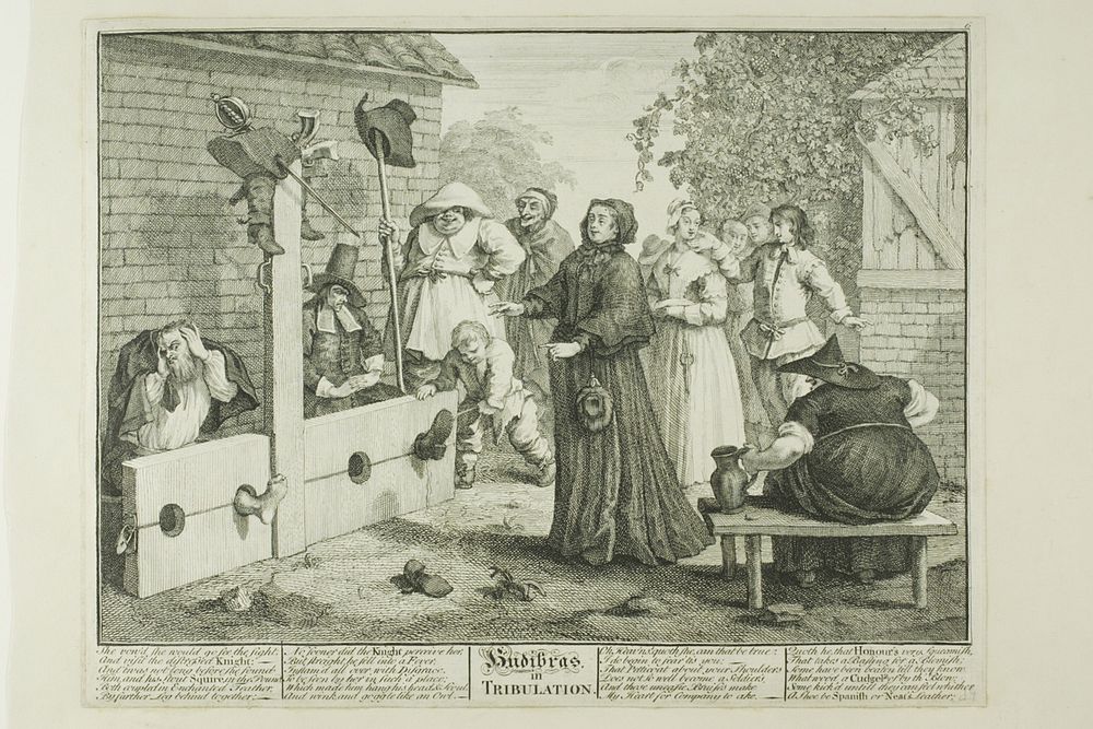 Hudibras in Tribulation, plate six from Hudibras by William Hogarth