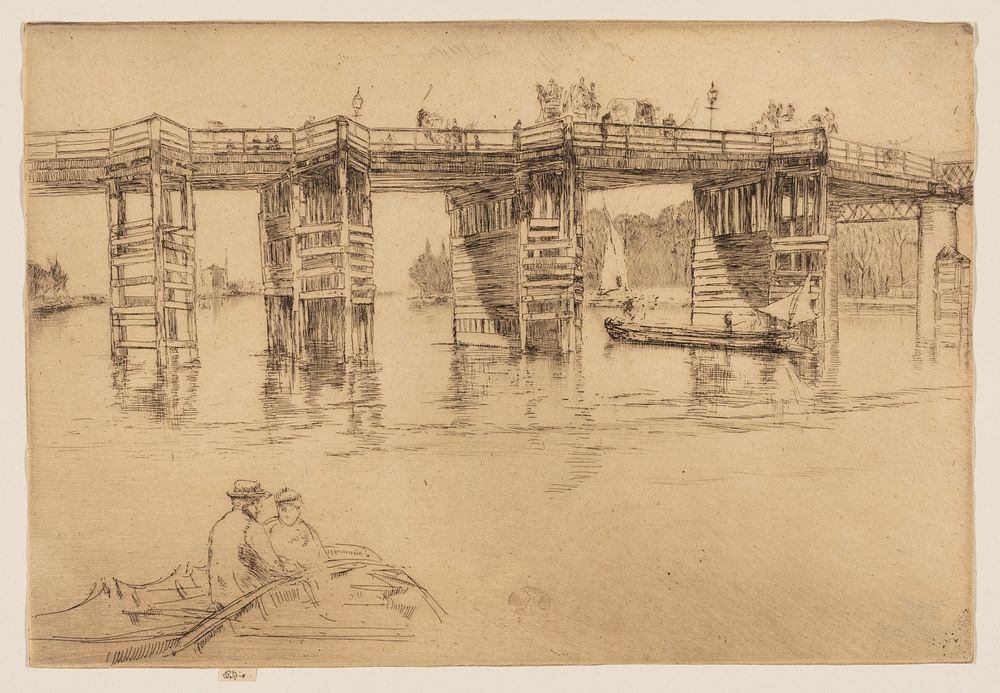 Old Putney Bridge by James McNeill Whistler