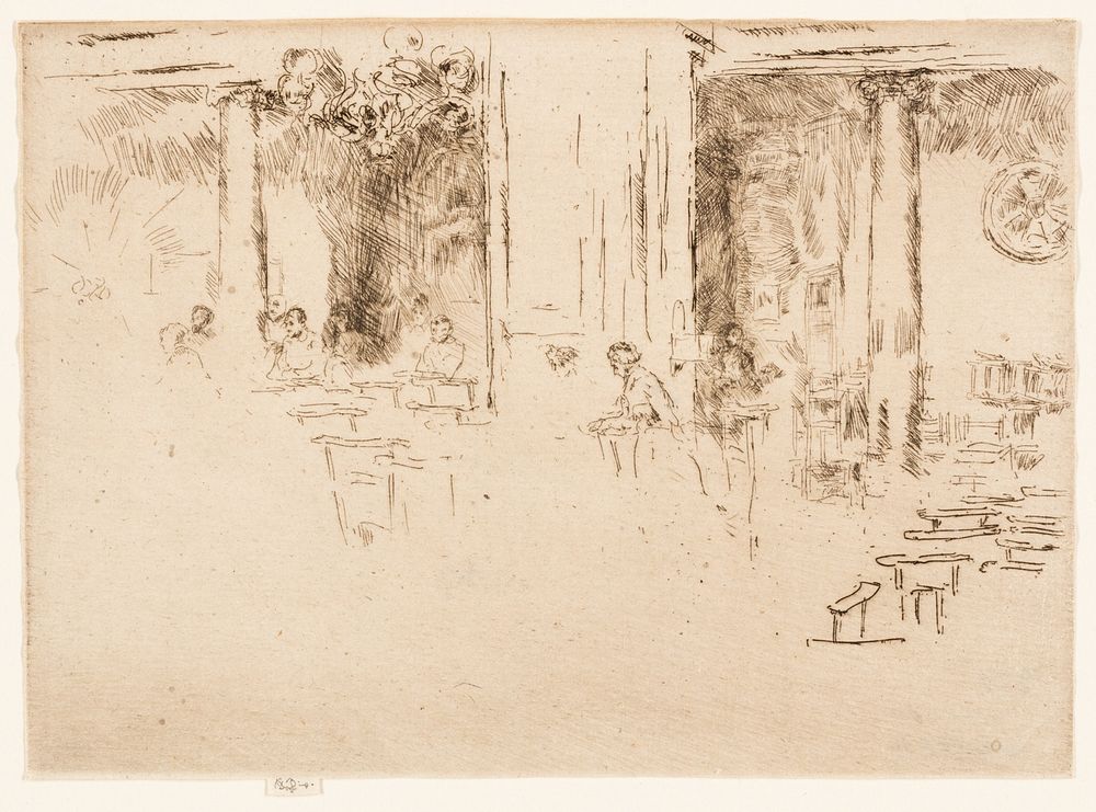The Church - Brussels (Adoration) by James McNeill Whistler