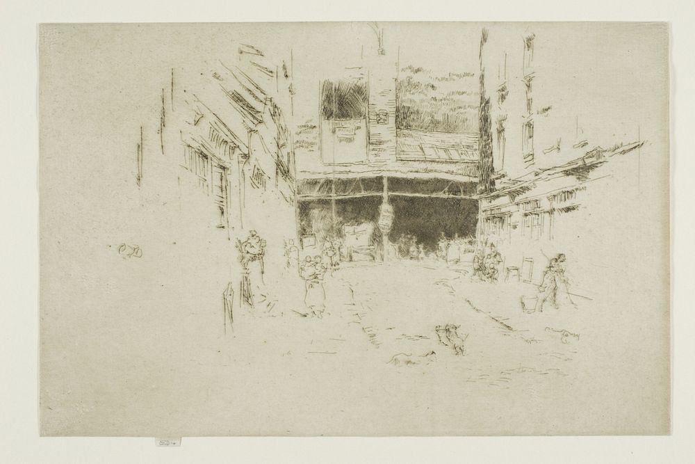 Clothes-Exchange, Houndsditch, No. 1 by James McNeill Whistler
