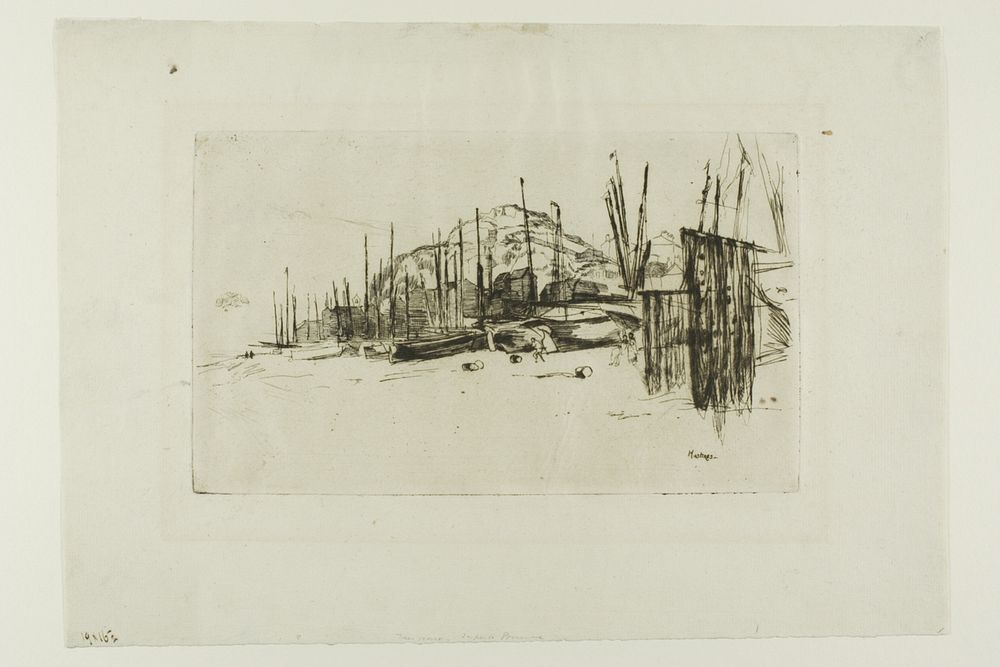 Fishing Boats, Hastings by James McNeill Whistler