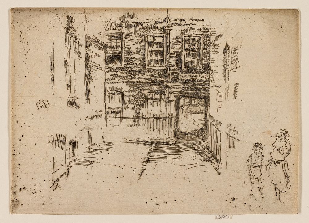 Gray's Inn Place by James McNeill Whistler